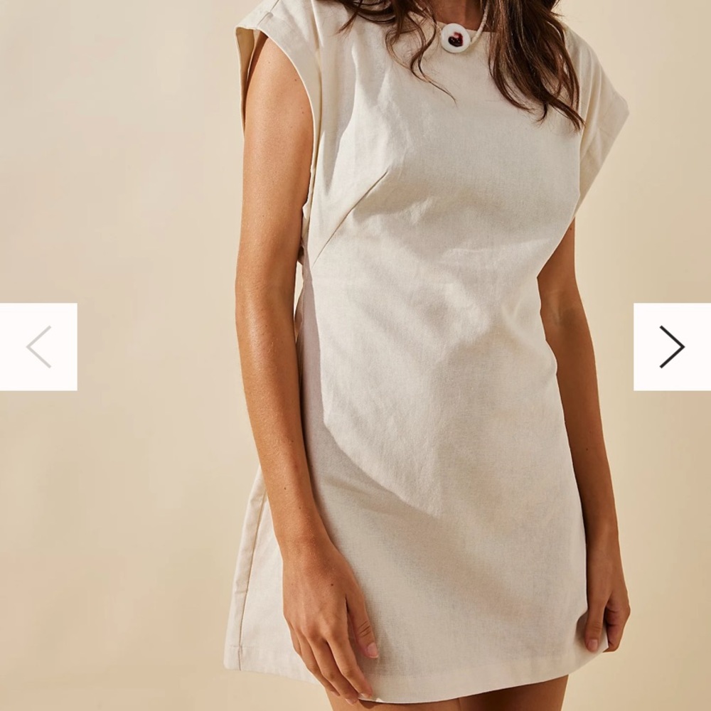Free People Perfect Poolside Mini Tan Dress